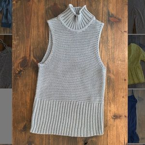 GAP chunky knit turtleneck tank
